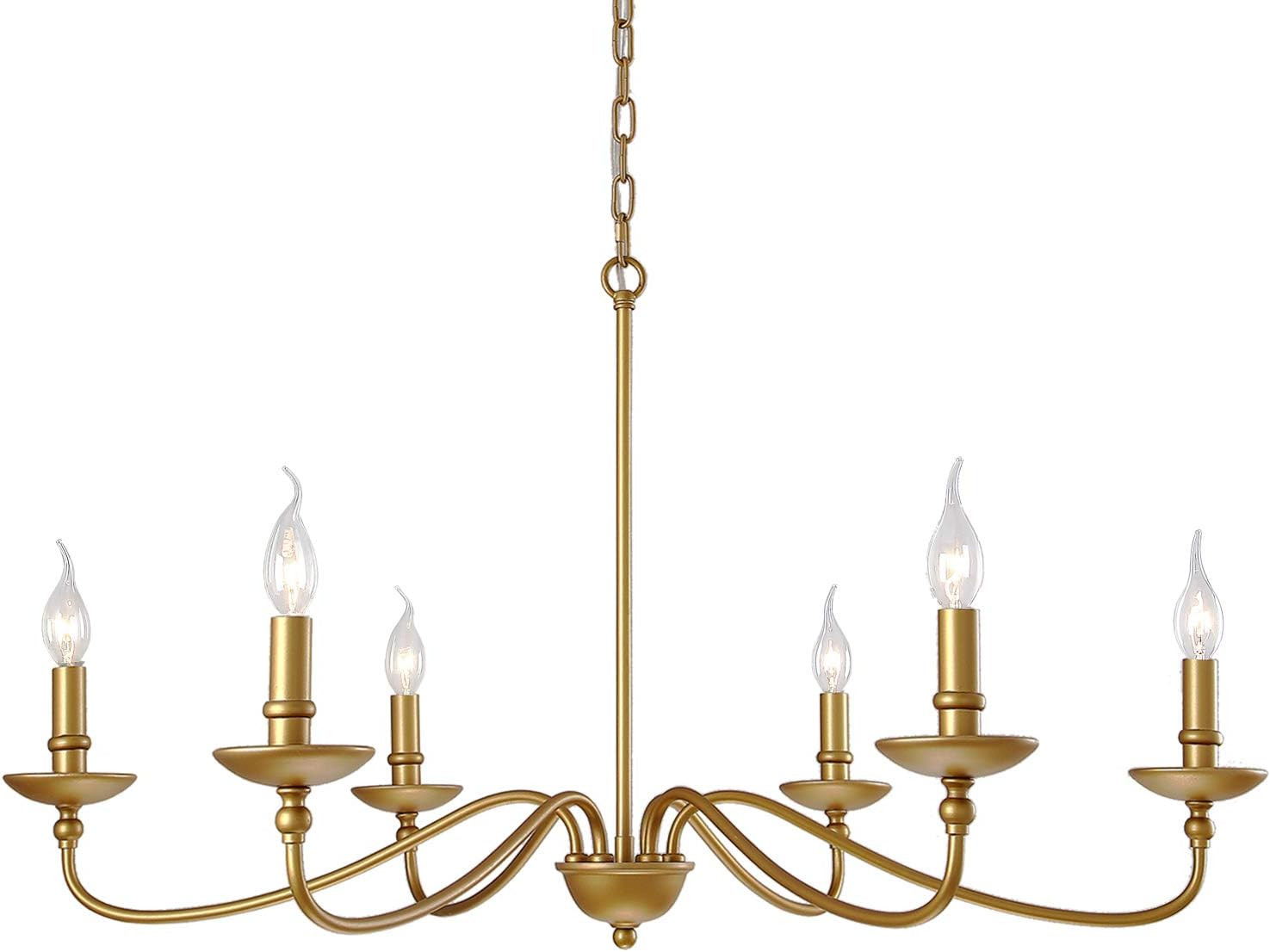 SEOL-Light 36" Dia Classic Candelabra Style Large Branch Iron Chandeliers Ceiling Hanging Pendant... | Amazon (US)