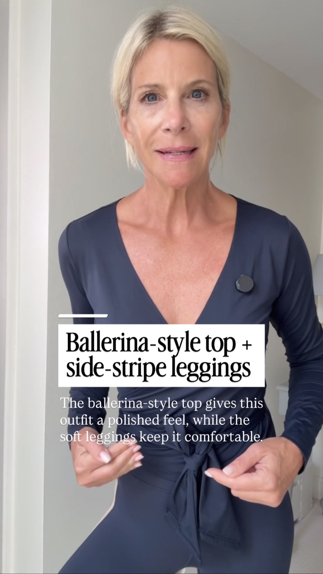This ballerina-style top + side-stripe leggings is such an adorable combination! The top is feminine and flattering, while the leggings are incredibly soft with that side stripe that makes them especially flattering. Perfect for travel, errands, casual weekends, or a comfortable day at home.

👩‍💻 LTK PRO TIPS
❤️ Heart = Support my posts ;-)
🔖 Save = Get sale & restock alerts for the things you love!
📋 Lists = Keep favorites organized (List ideas: Christmas, Birthdays, and Vacations!)
📲 Share = Send lists and products to a friend (or your daughters like me).
💬 Comment = Ask me anything, and I’ll answer. ;-)

#LTKootd #LTKOver40 #LTKSeasonal