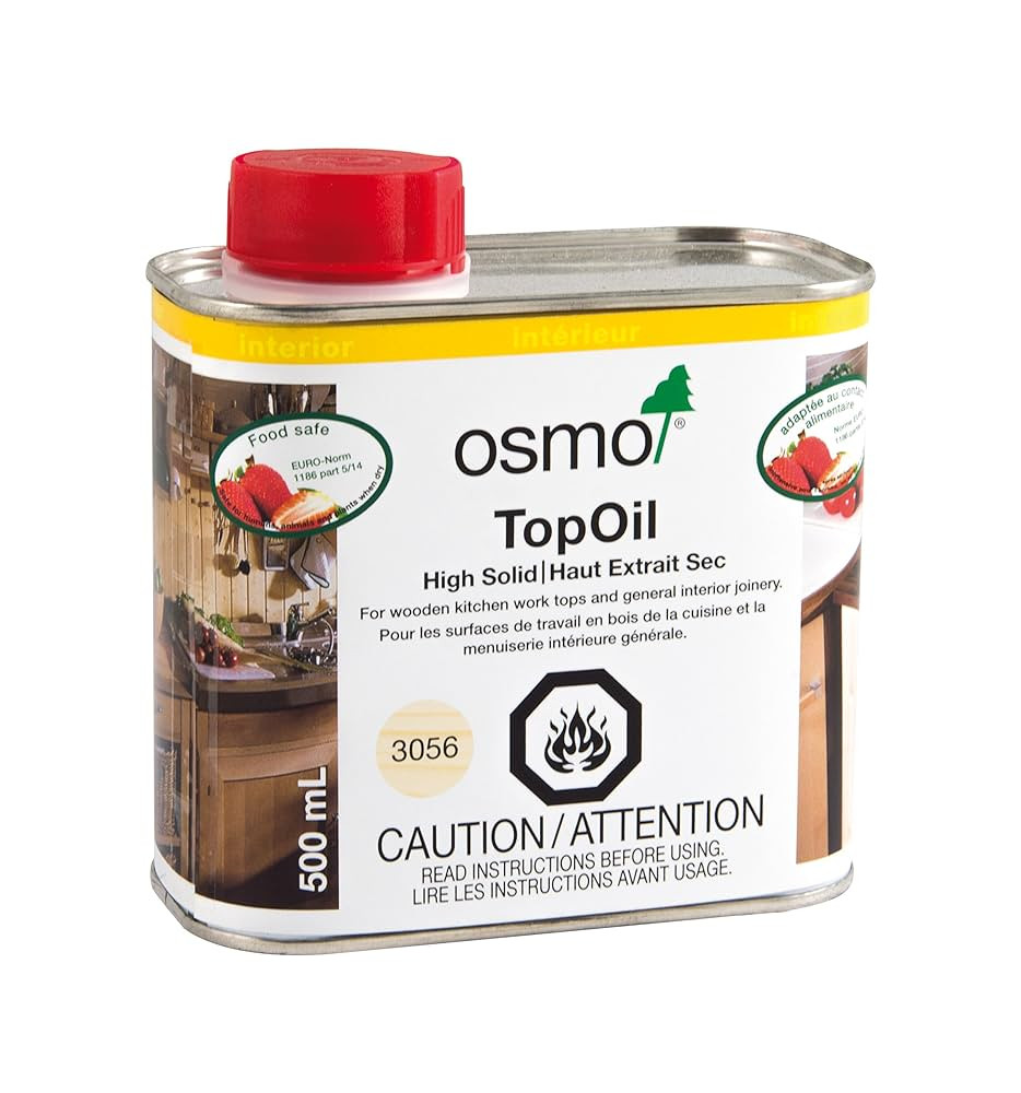 Osmo TopOil 3056 Clear Hardwax-Oil 0.5L - Food Safe - for Counter Tops and Cutting Boards | Amazon (CA)