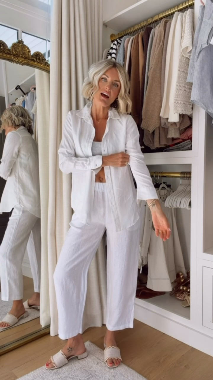 This set could be worn for everyday or as a cover up! @Quince’s pieces are truly so versatile! Wearing S in pants!

Loverly Grey, Quince, matching set, linen set, white button down, summer staples, cover up 

#LTKSeasonal
