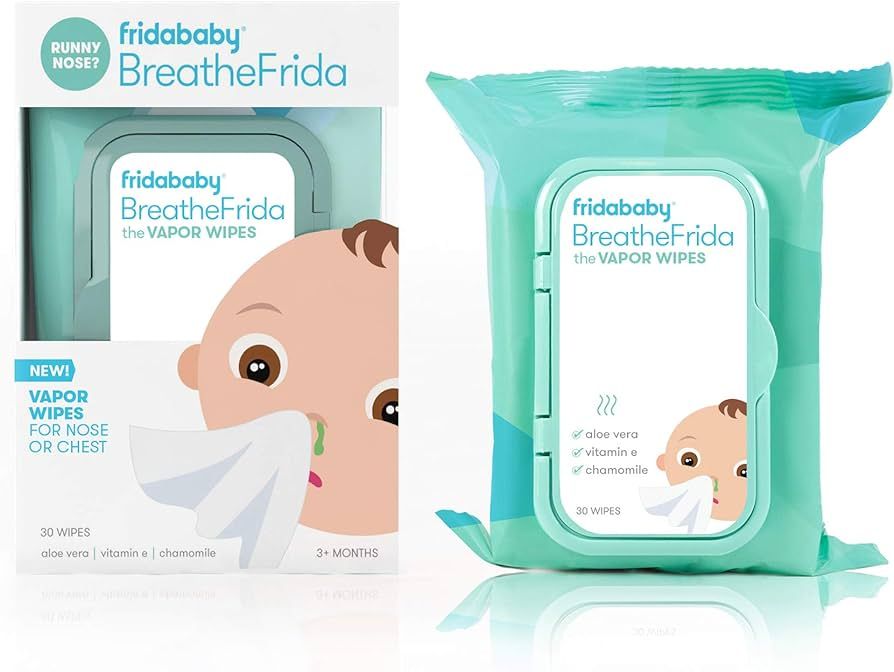 Breathefrida Vapor Wipes for Nose or Chest by Frida Baby, 30 Count (Pack of 1) | Amazon (US)