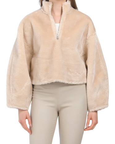Faux Fur Popover Jacket | TJ Maxx