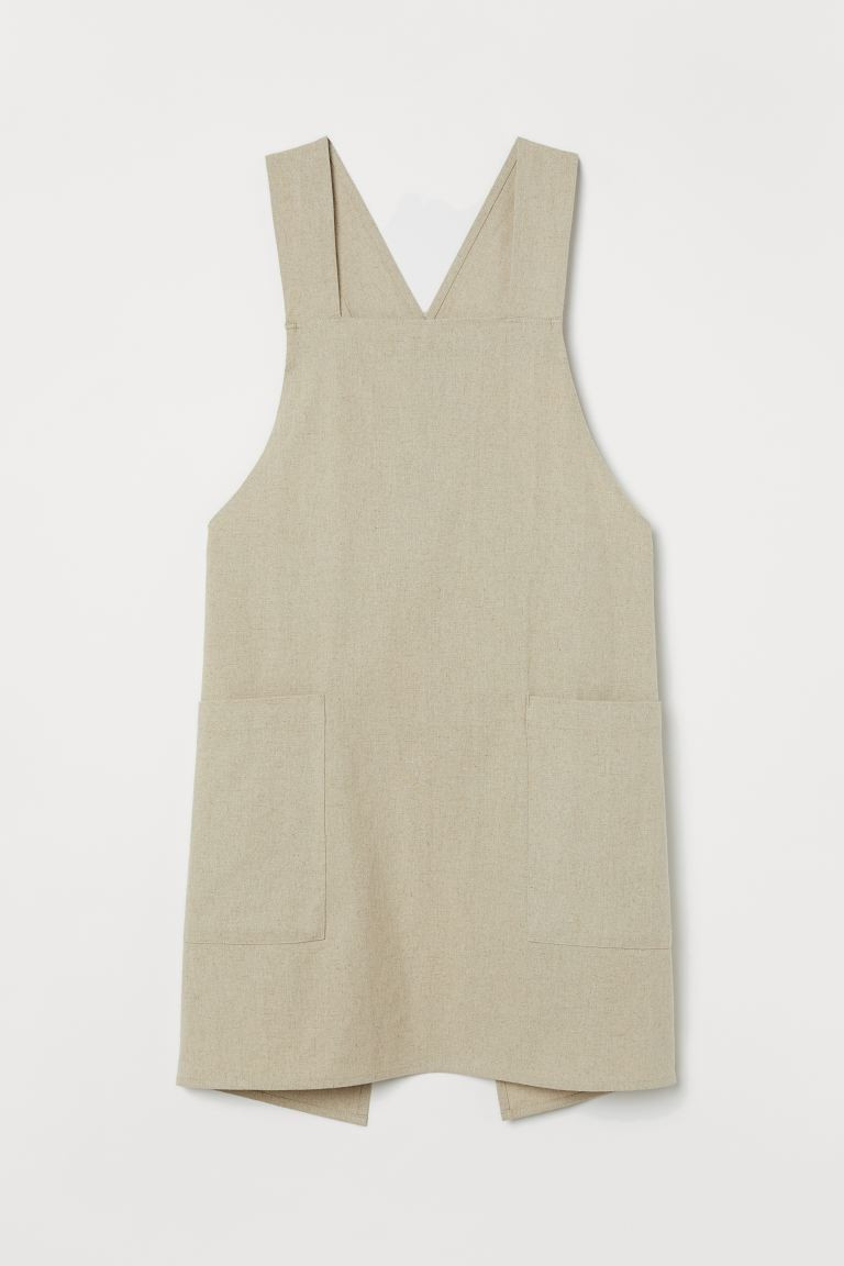 Linen-blend Apron | H&M (US + CA)