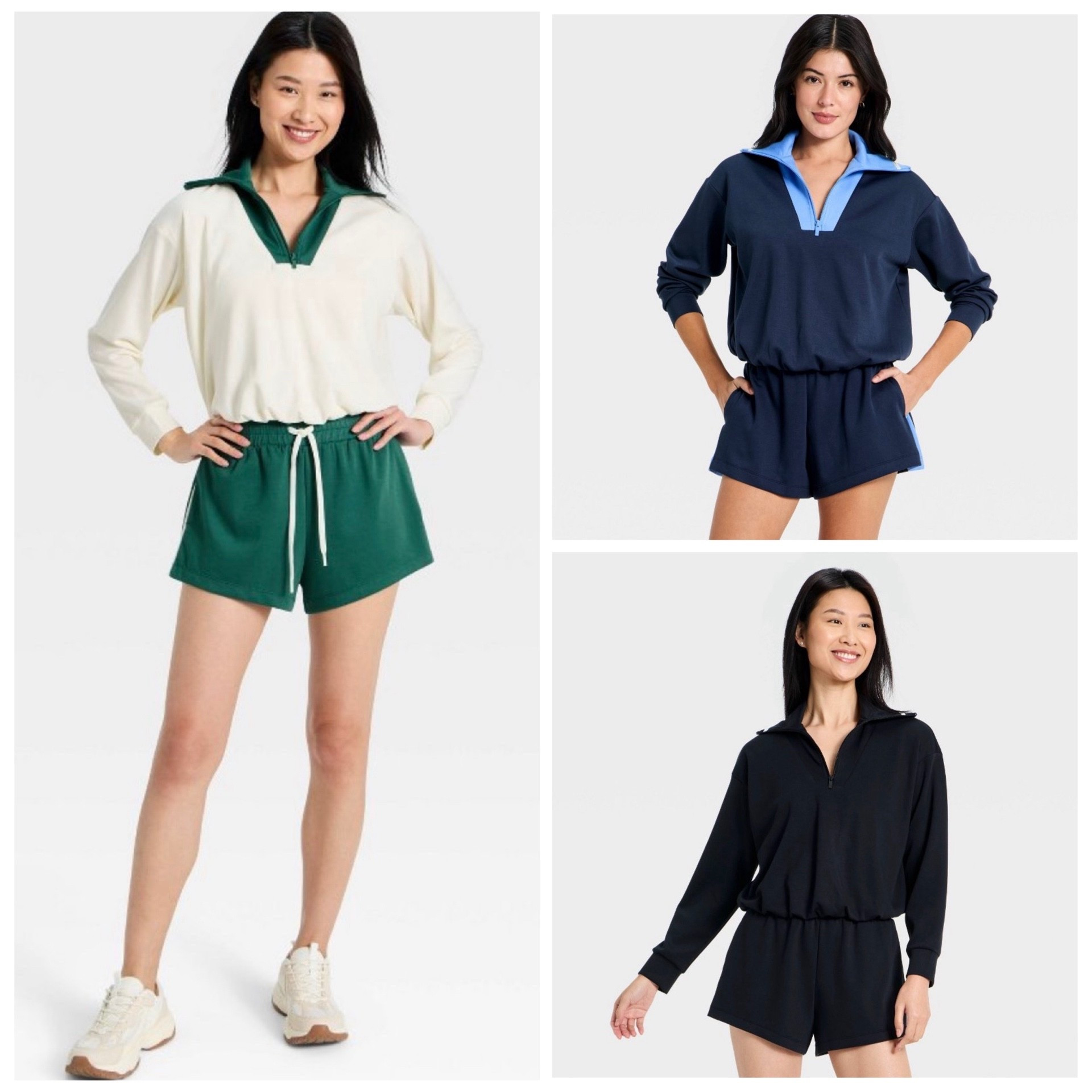 Love these Airy Sleek matching sets at Target! 🎯 

Green/Cream: 4 season 🍂, 12 season all 🍂

Navy/Blue: 4 season ☀️, 12 season all ☀️ (could work for Bright Winters ❄️)

Black: 4 season ❄️, 12 season Dark 🍂, All ❄️, Bright 🌷