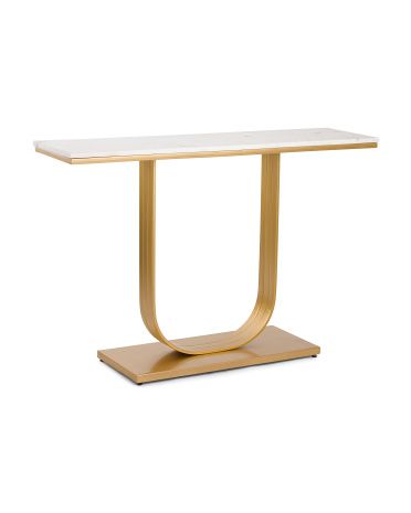 Metal Marble Accent Table | TJ Maxx