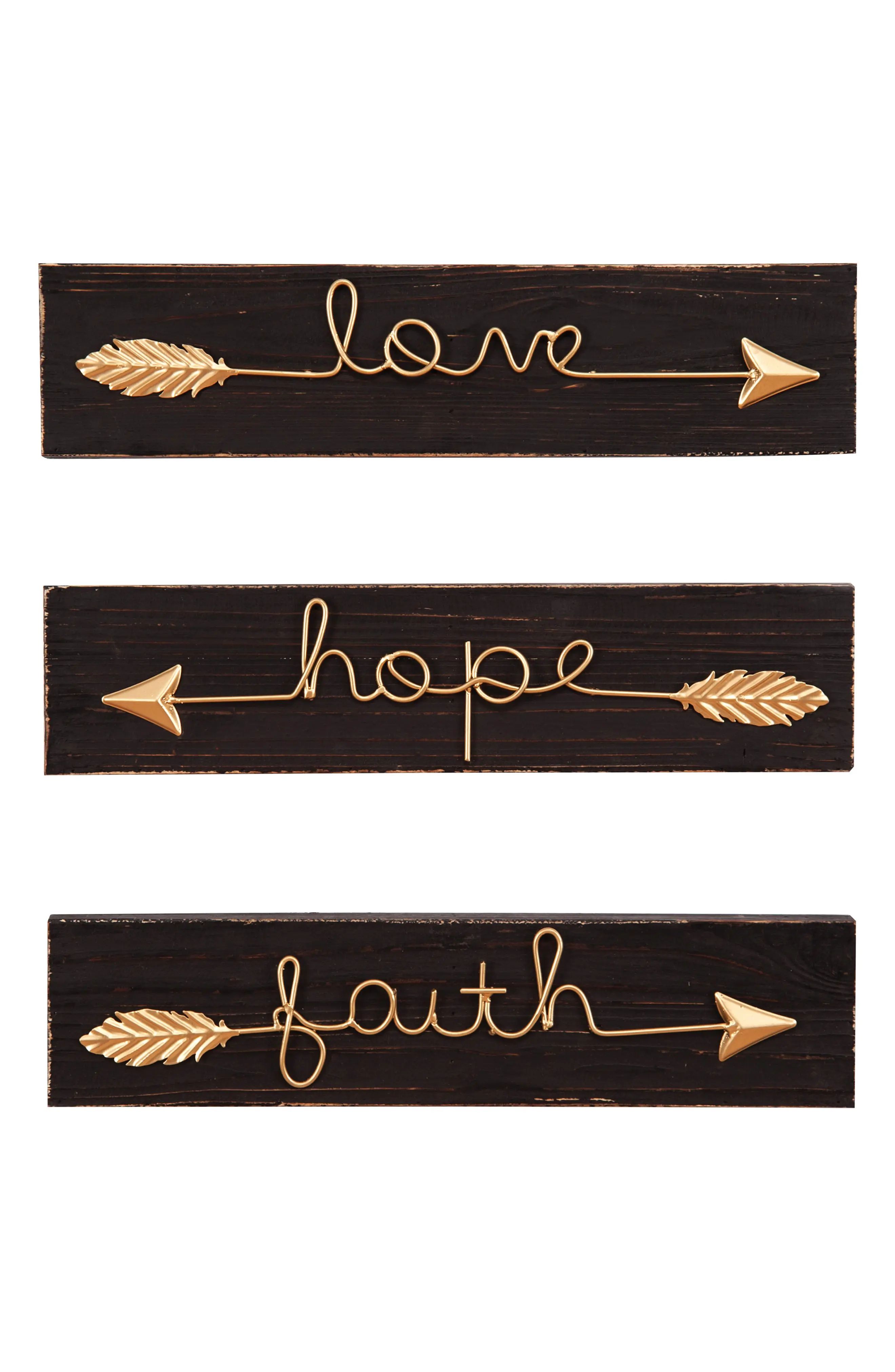 Foreside Set of 3 Arrow Signs | Nordstrom