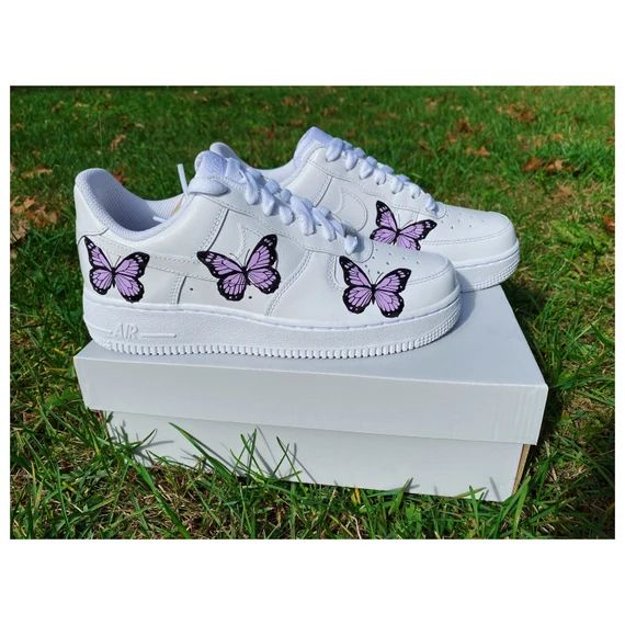 Butterfly Air Force 1's (Solid Colors) Water Resistant | Etsy (US)