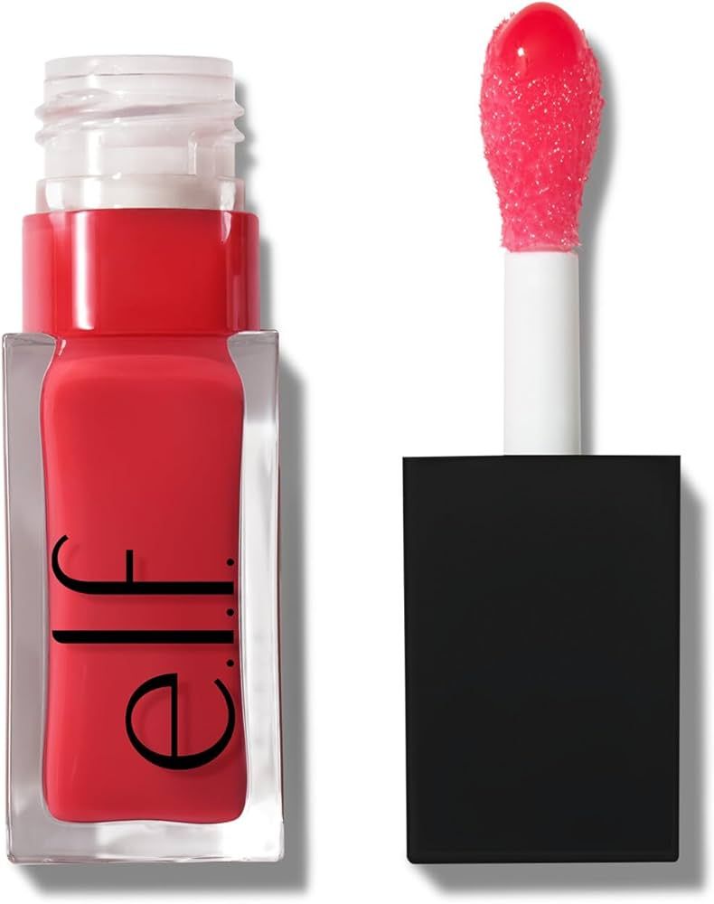 dcv Red Delicious ELF Glow Reviver Lip Oil Nourishing tinted lip oil with a high-shine finish | Amazon (US)