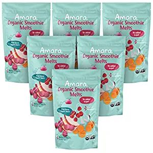 Amara Smoothie Melts - Carrot Raspberry - Baby Snacks Made With Fruits and Vegetables - Healthy T... | Amazon (US)