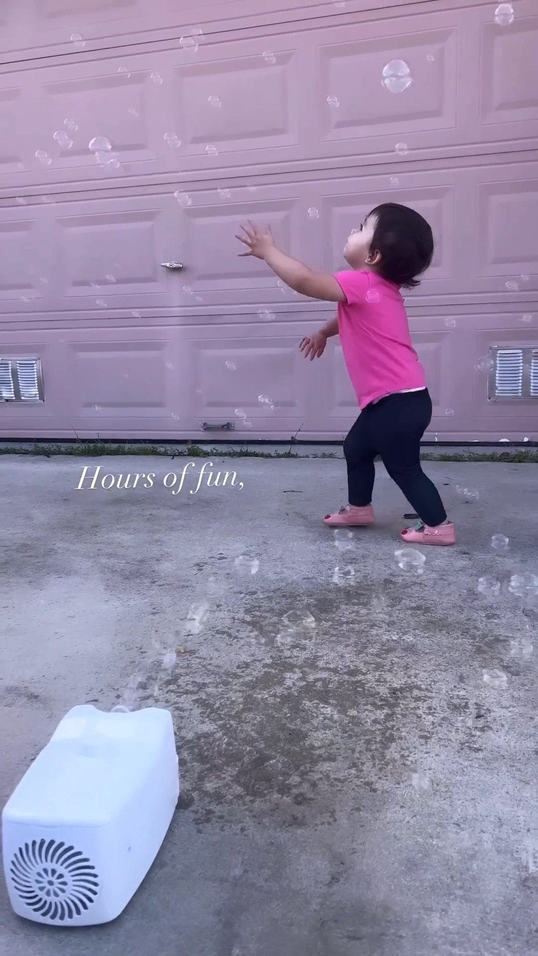 Bubble machine with 10 bubble wands. Battery operated or can be usb charged. Move it around with ease and literally hours of fun! 🤩 

#LTKKids #LTKSeasonal #LTKHome