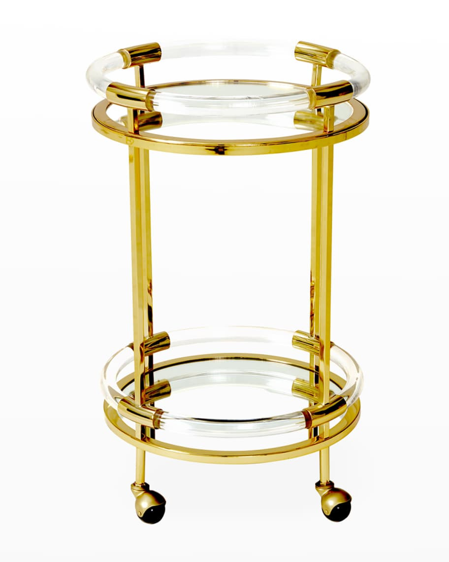 Jonathan Adler Jacques Round Bar Cart | Neiman Marcus