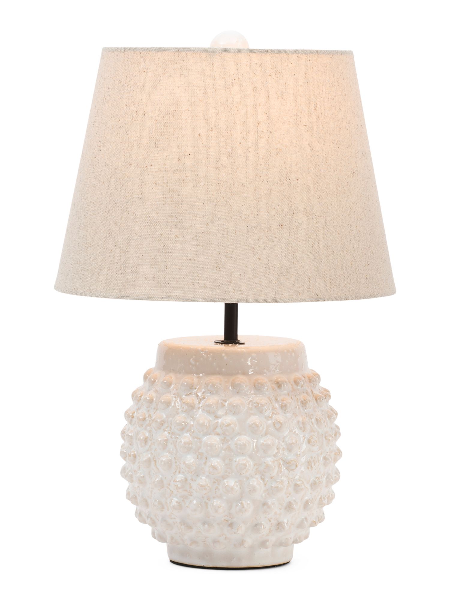 16in Dot Textured Ceramic Table Lamp | TJ Maxx