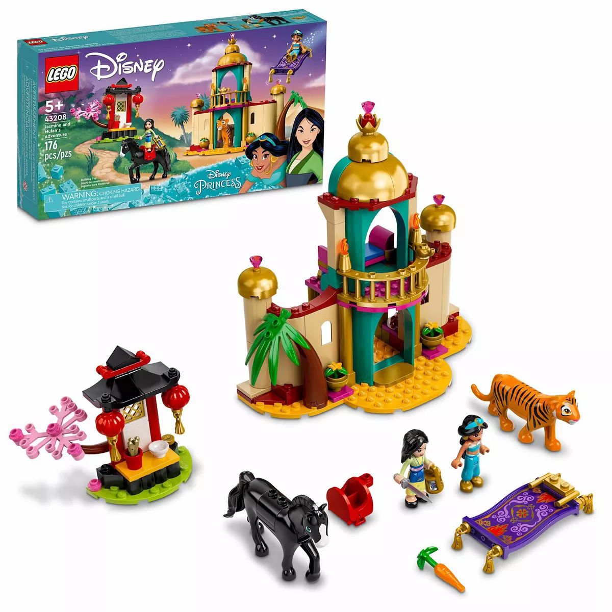 Disney Princess Jasmine and Mulan's Adventure 43208 Building Kit (176 Pieces) by LEGO | Kohl's