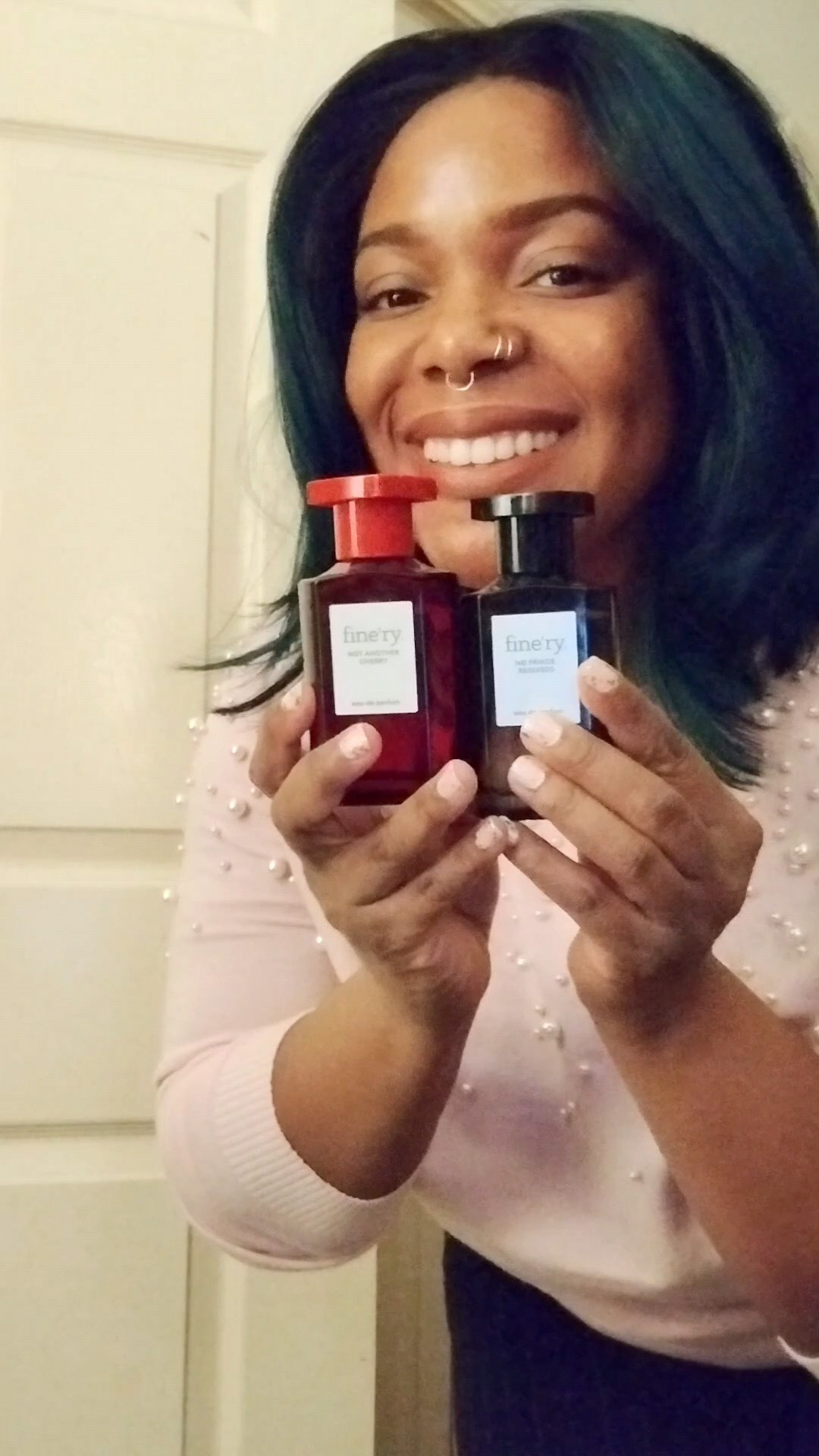 Ok my sister and I decided to try ByNicoleMaddie's method of using two Finery fragrances at the same time for a decadent scent experience. We picked No Prince Required & Not Another Cherry. Those two fragrances together have a bursting smell of Amber, cherry, jasmine and Amaretto—all together leaves me smelling so feminine with a dark romantic appeal.🍒🖤

#LTKselfcare #LTKBeauty