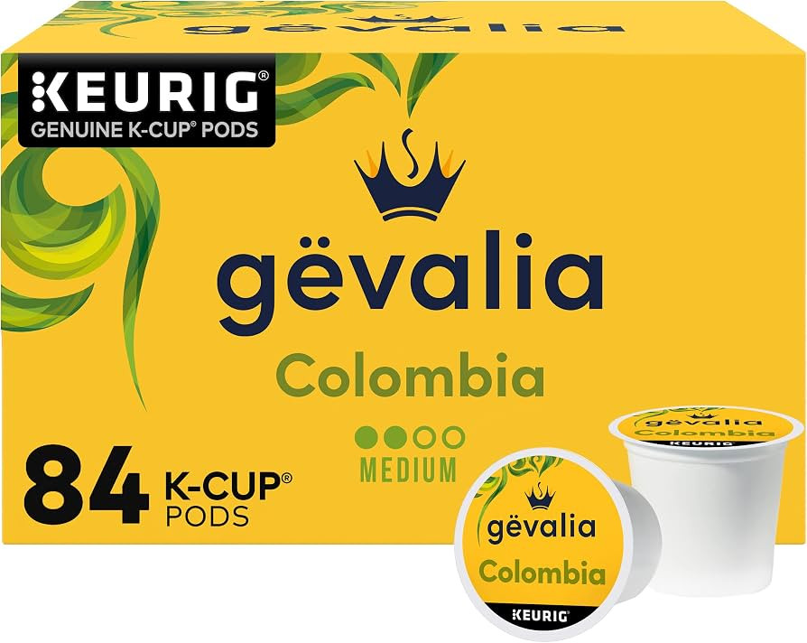 Gevalia Colombia K-Cup Coffee Pods, for a Keto and Low Carb Lifestyle, 84 ct Box | Amazon (US)
