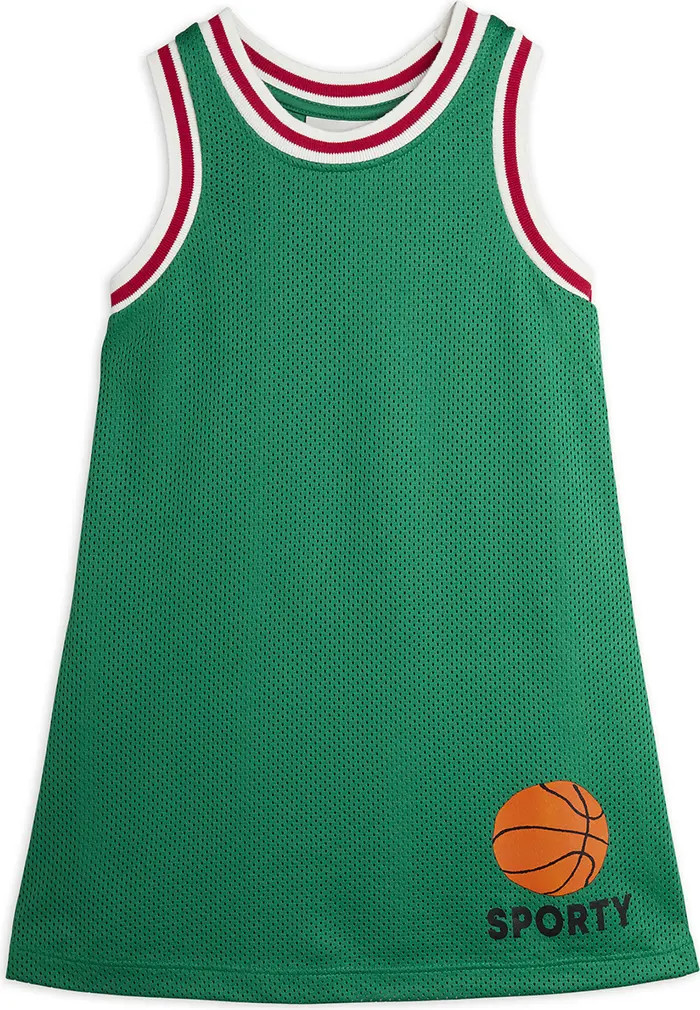 Mini Rodini Kids' Basketball Mesh Tank Dress | Nordstrom | Nordstrom