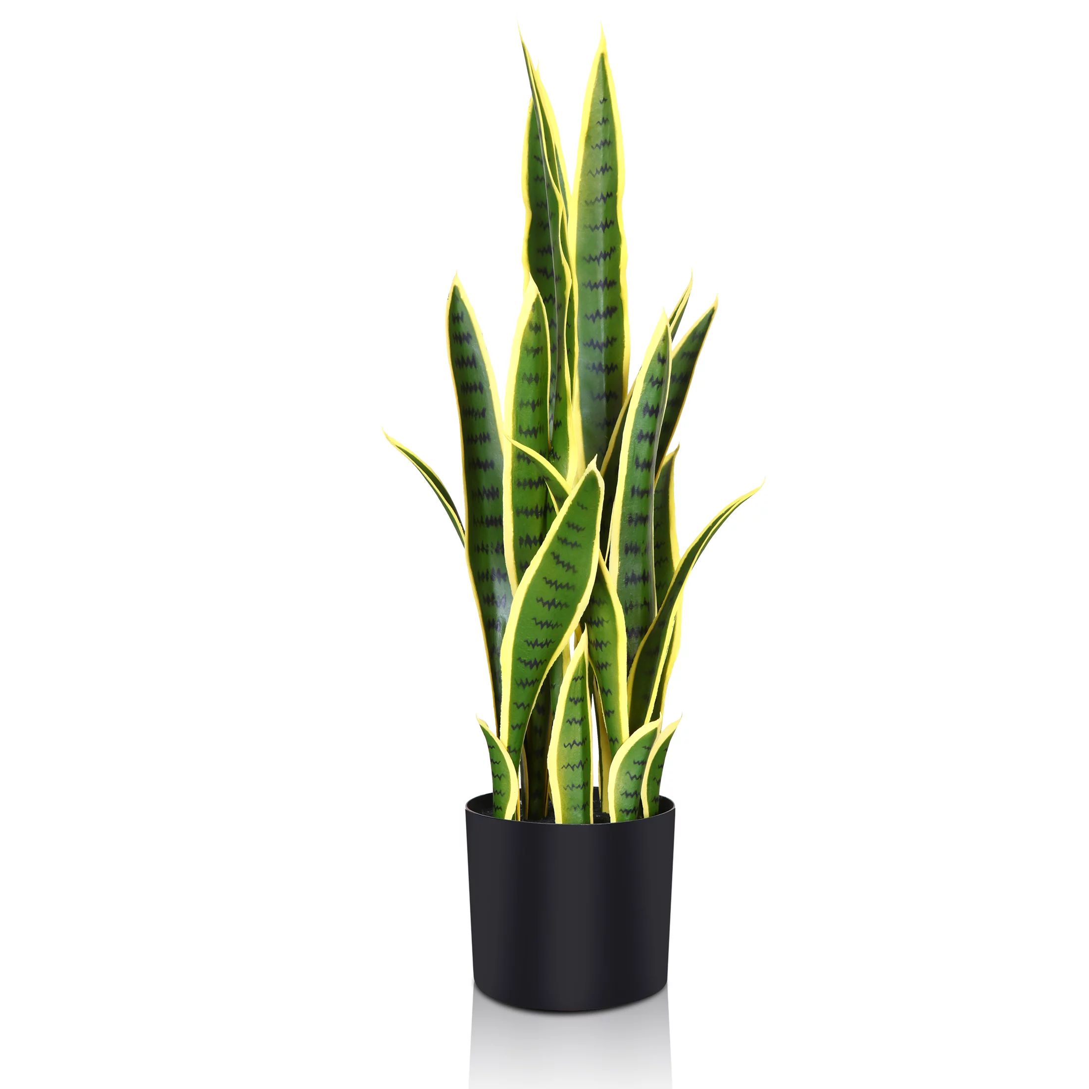2.6 Feet Artificial Snake Plant Fake Tropical Tree for Indoor Outdoor, Perfect Faux Plants for Ho... | Walmart (US)