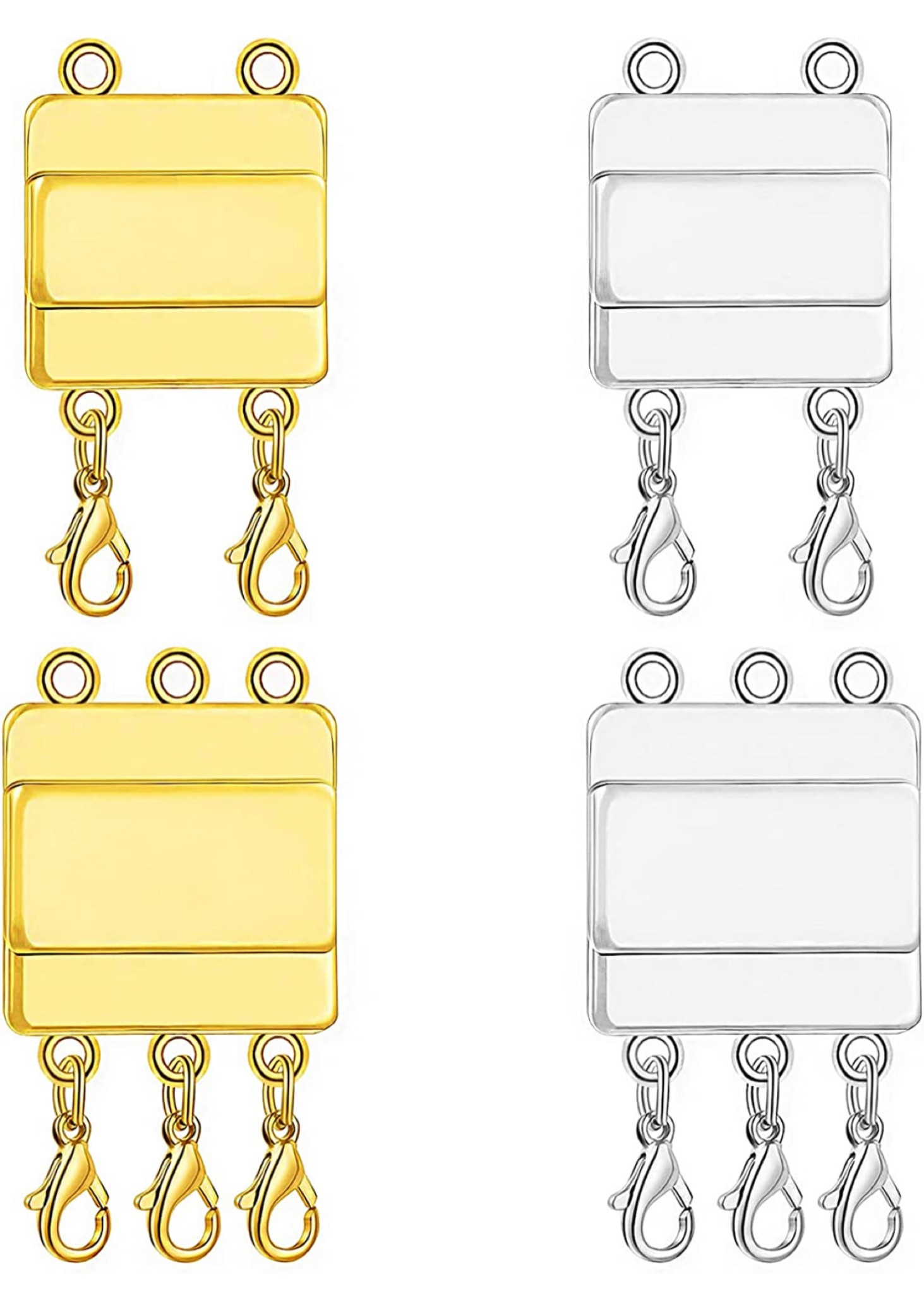 NECKLACE LAYERING CLIPS | GOLD - SILVER SET OF 2

#LTKFind #LTKGiftGuide #LTKstyletip