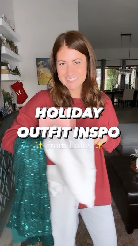 Holiday Outfit Inspo!! #lulusambassador
Give me all the sequins and sparkle! Loving this fun and comfy look for the holiday season! Lets have a moment for these pants😊 They are also available in 2 other colors! Perfect Holiday outfit, both Comfy + chic, all under $150
Follow me for more attainable fashion, try ons and more! 
Comment the word ‘LINK’ to receive a message straight to your inbox with the shoppable links!
Wearing:
Top- Medium
Bottom- Small
Flats- Sized up 1/2 size
 
Also linked similar options and styles!
 
#gifted #lulus @lulus #lovelulus #holidayoutfitinspo #Newyearsoutfitinspo



#LTKGiftGuide #LTKSeasonal #LTKHoliday