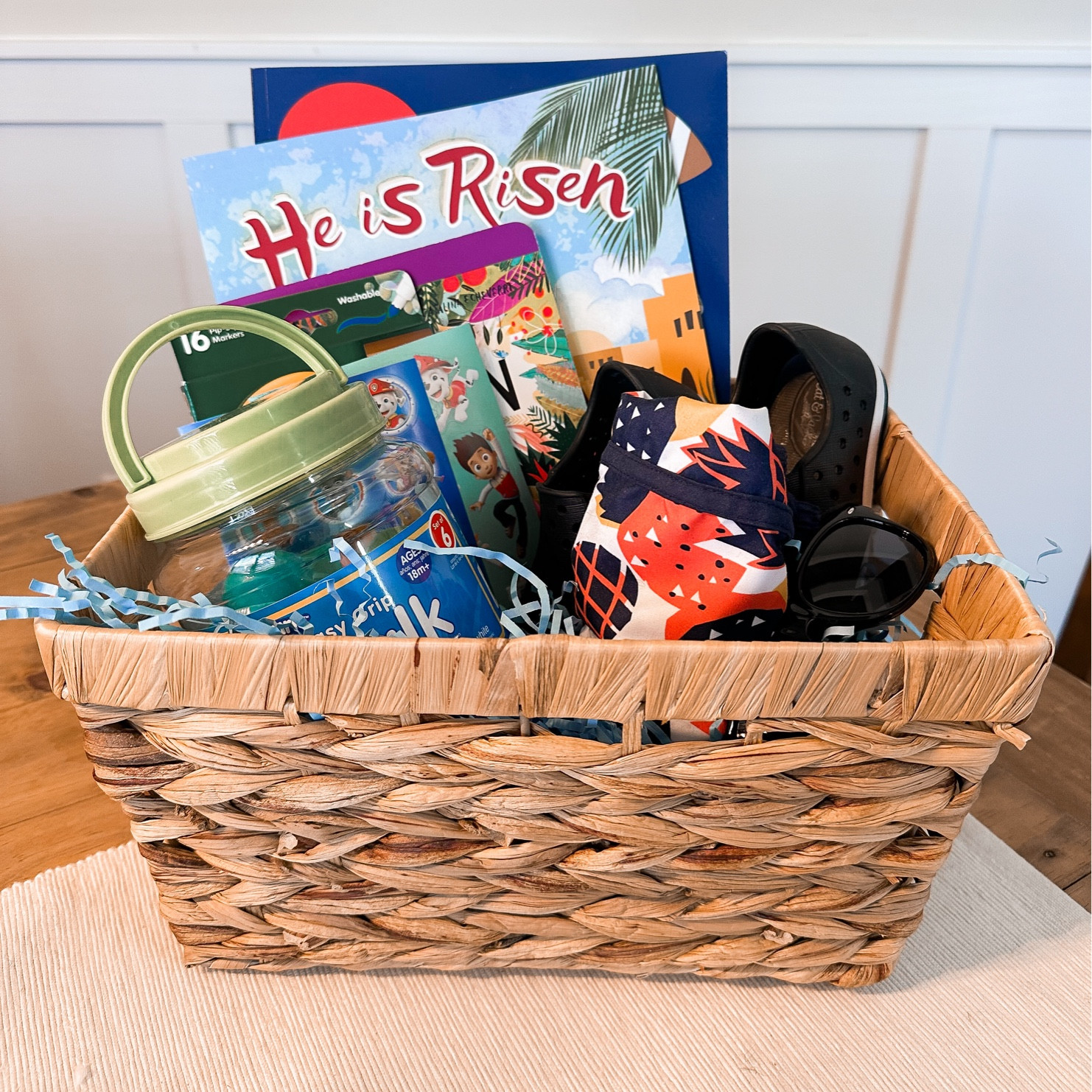 Beau’s last minute Easter basket! 