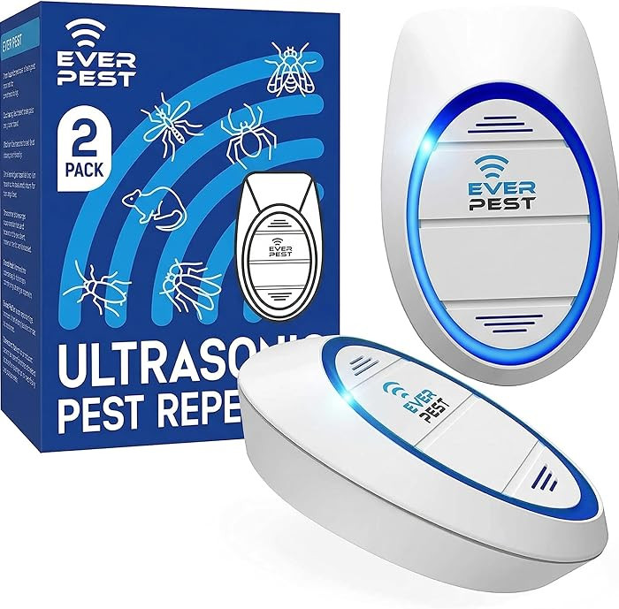 Ultrasonic Pest Control Repeller (2-Pack) Plug in Flea Rat Roach Mosquito Cockroaches Rodent Spid... | Amazon (US)