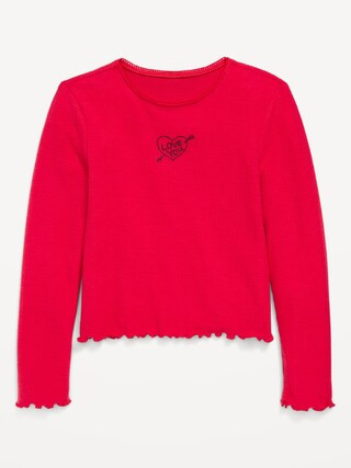 CozePlush Long-Sleeve Graphic T-Shirt for Girls | Old Navy (US)