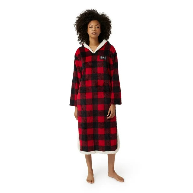 Dogg Supply By Snoop Dogg Women's Plush Hooded Sleep Snuggie - Walmart.com | Walmart (US)