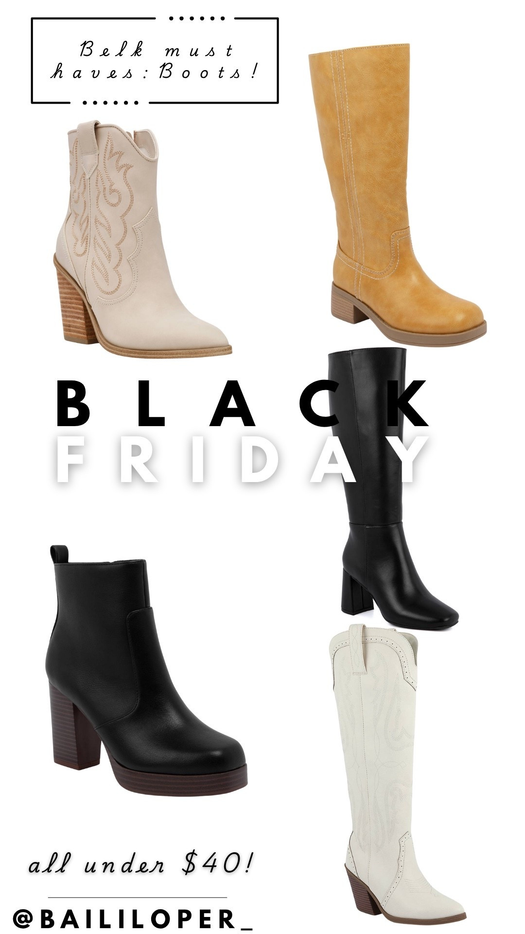 Belk Black Friday sale finds!! All under $40 & comes in multiple colors! 👢🤎🤍

#LTKSaleAlert #LTKCyberWeek #LTKGiftGuide
