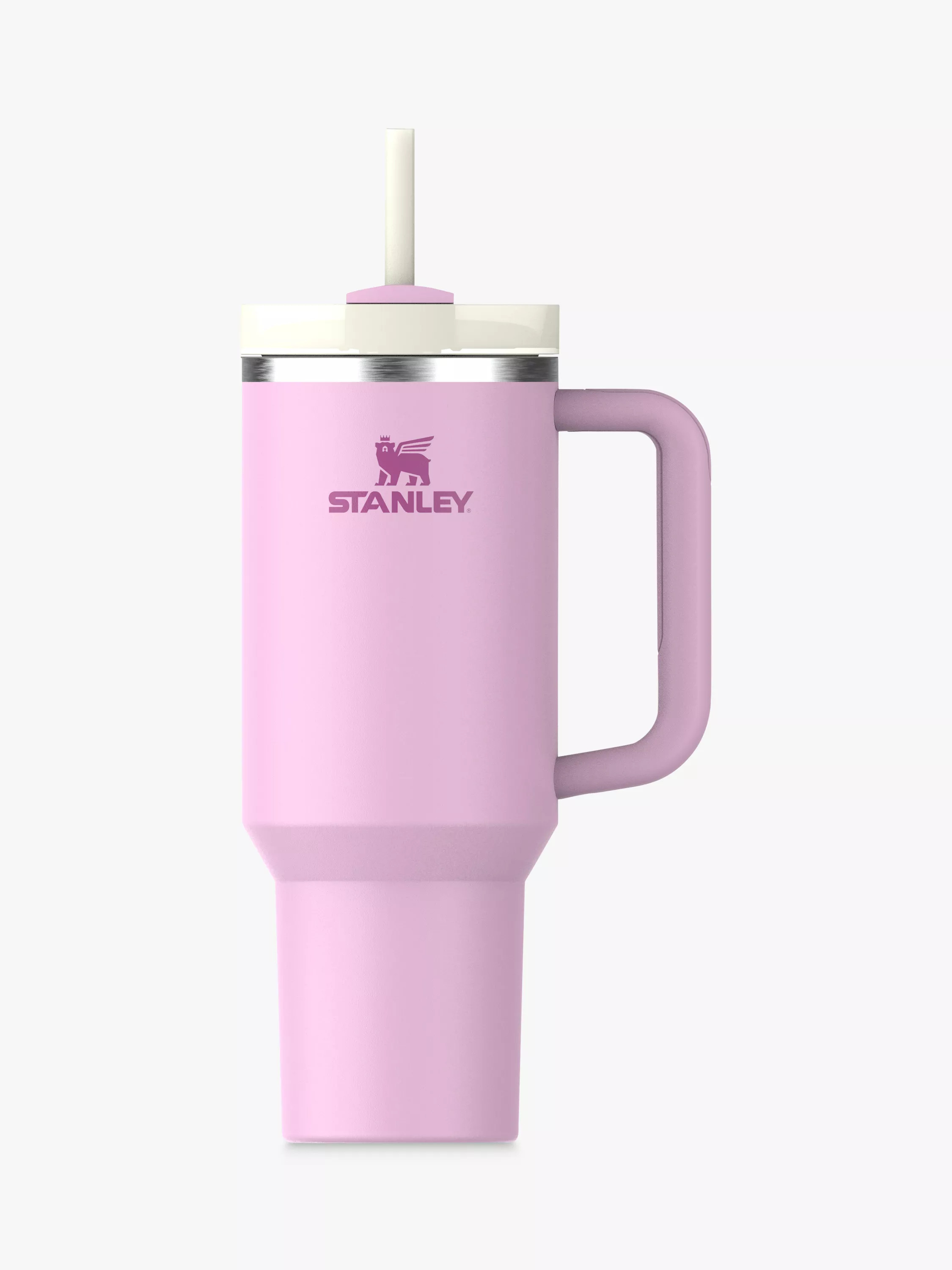 StanleyQuencher Stainless Steel Flowstate Tumbler, 890ml, Cherry Blossom | John Lewis (UK)