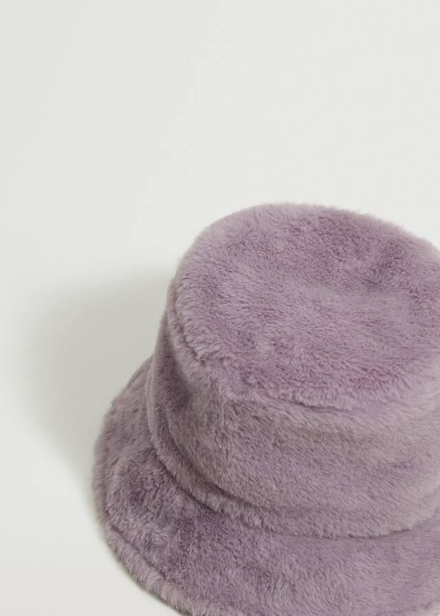 Faux-fur bucket hat | MANGO (US)