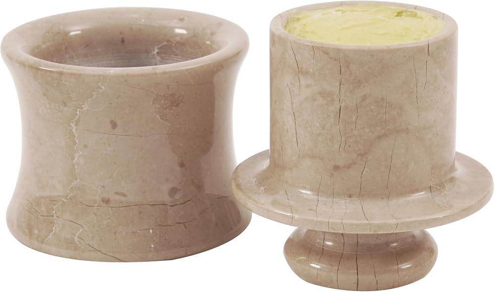 Marble Butter Keeper 4'' Inches Verona Handmade Butter Dish For Soft Butter - French Butter Crock... | Amazon (US)