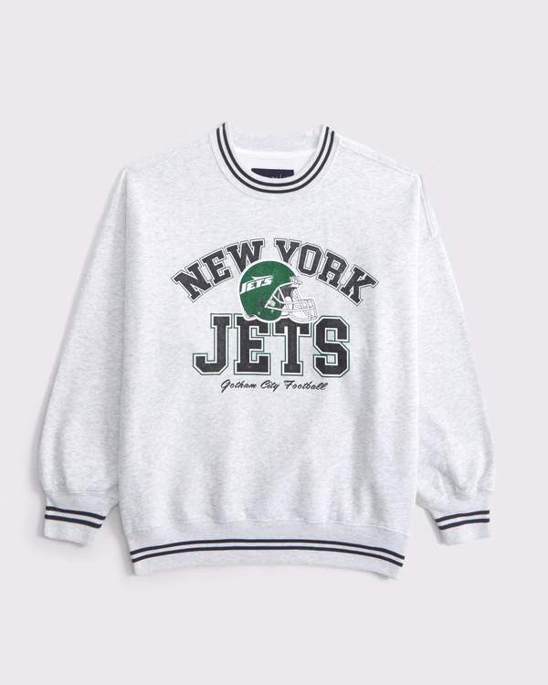 Women's New York Jets Vintage Sunday Crew | Women's Tops | Abercrombie.com | Abercrombie & Fitch (US)