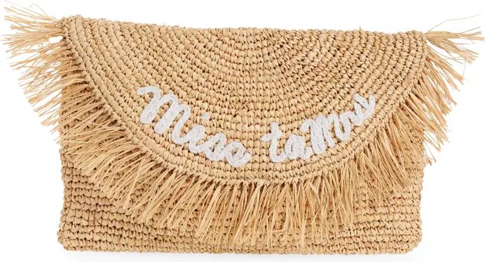 Miss to Mrs. Oversize Straw Clutch | Nordstrom