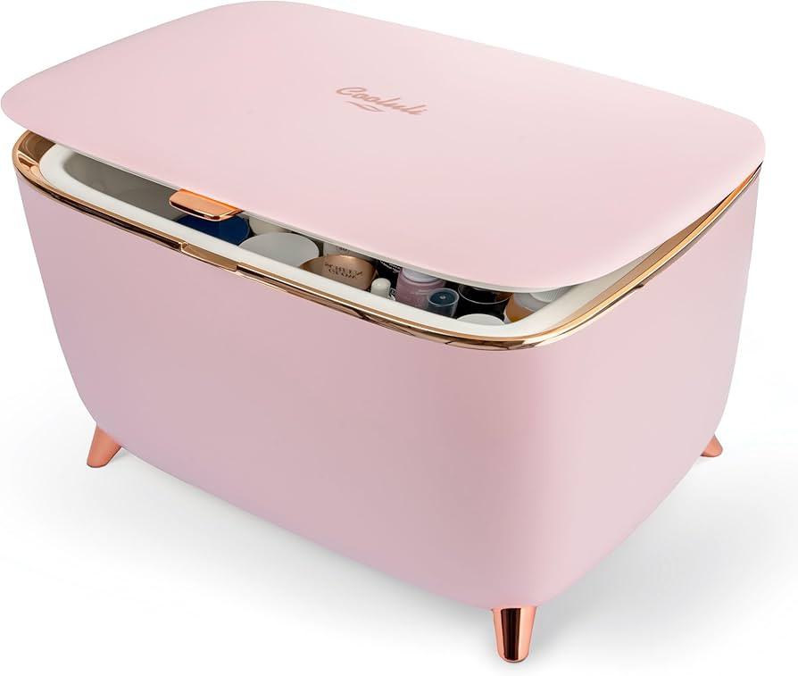 Cooluli Glam 9L Mini Skincare Fridge - Pink Mini Fridge for Skin Care Accessories, Makeup, Cosmet... | Amazon (US)