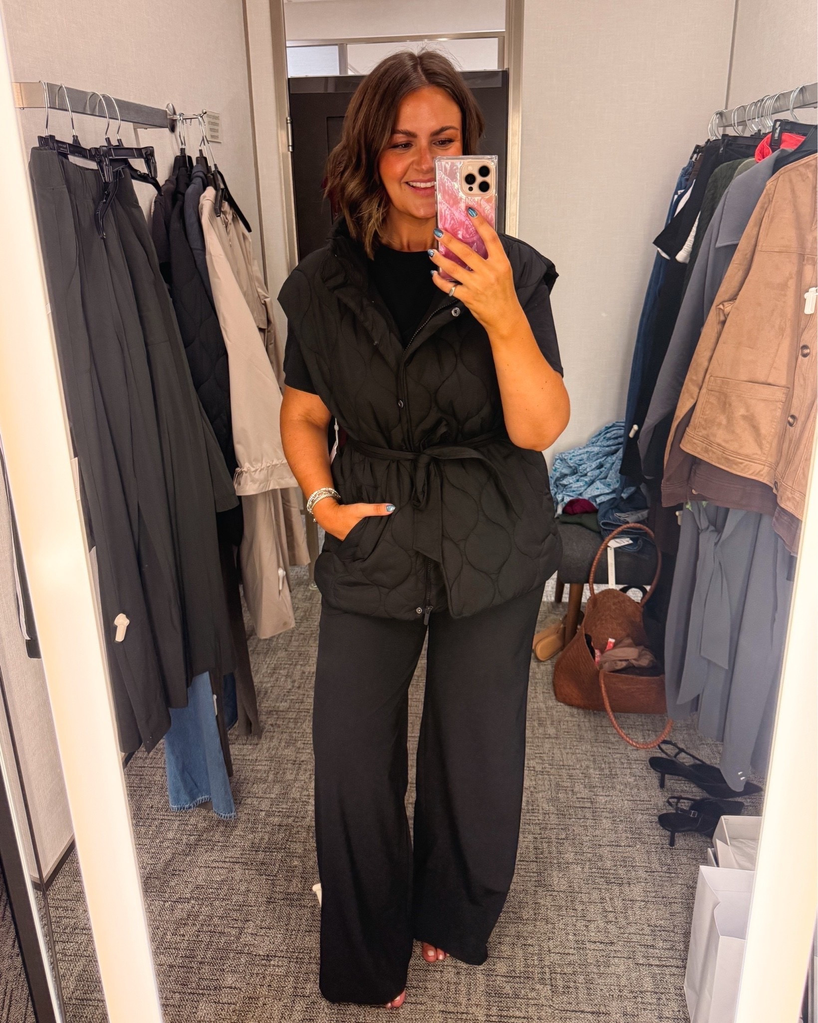 Nordstrom sale finds under $100
Black dress, medium
Red dress, large
Athletic pants, large
Athletic top, medium
Quilted vest, medium
Hoodie, large
Jeans, 32 (size up 1)
Blue tshirt, large
White short sleeve sweater, large
Green sweater, large
Black trousers, 12
Blue short sleeve sweater, medium
Blue & magenta v necks, medium
Faux suede jacket, large
Denim jacket, medium (size down 1)

Size 12, midsize, sale alert, N sale, fall fashion, workwear, closet staples, elevated basics

#LTKMidsize #LTKSaleAlert #LTKWorkwear