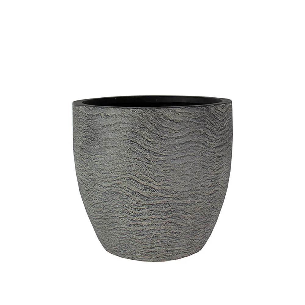 The HC Companies HC Companies ANP17500 17.5 Inch Aspen Indoor Outdoor Round Planter Pot Charcoal one_size | ANP17500A39C001LRCOO | Lowe's