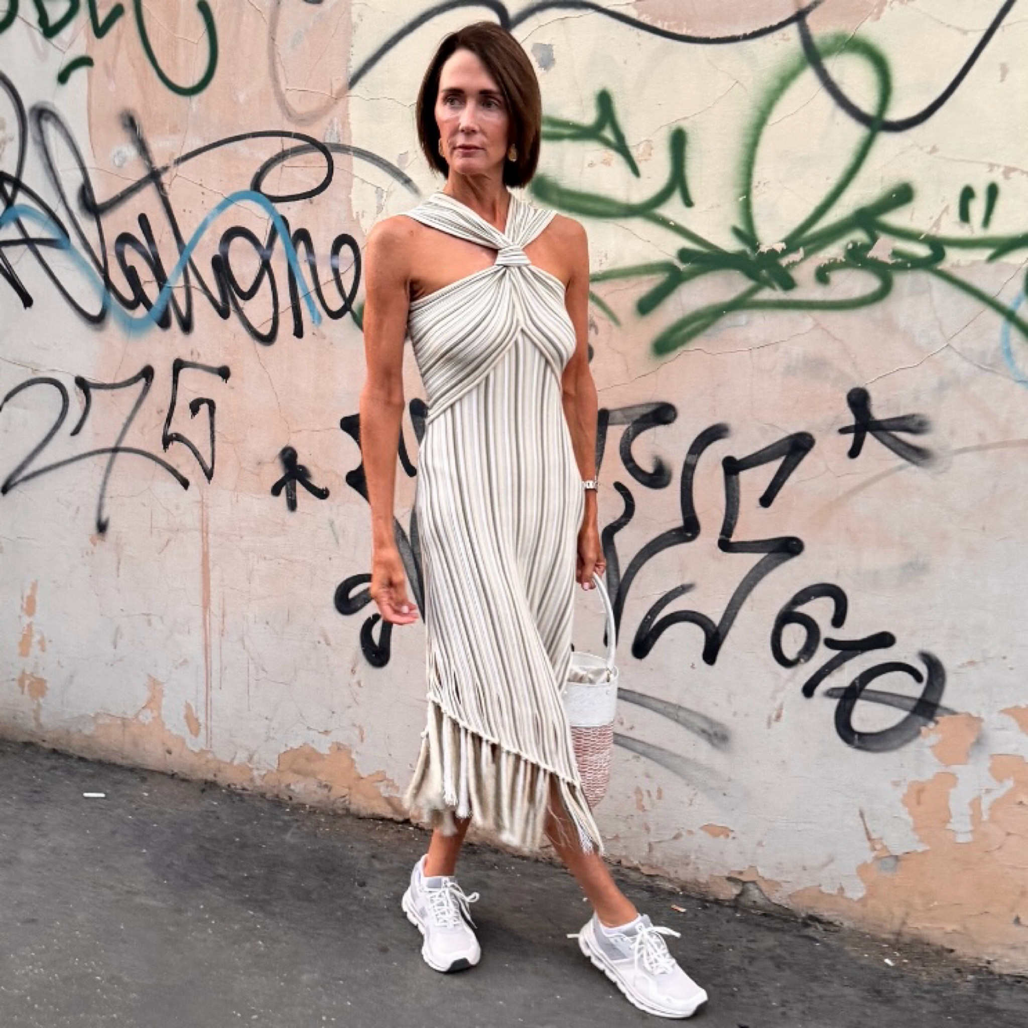 Another great muted green and natural tone knit dress. 

#LTKxNSale #LTKOver40 #LTKSummerSales