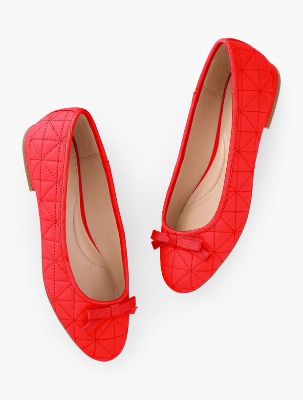 Madison Quilted Nappa Ballet Flats | Talbots