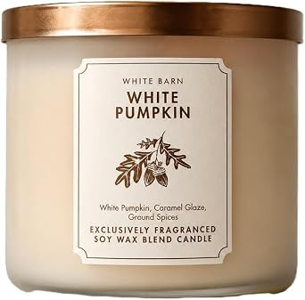 Bath & Body Works 3 Wick Candle - White Pumpkin - 14.5 oz | Amazon (US)