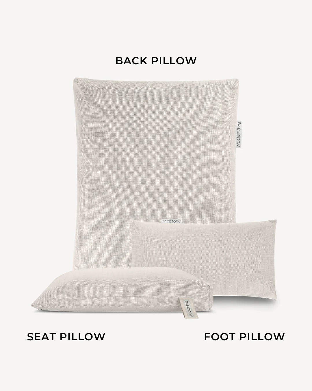 Full Bath Sofa - Complete Pillow Set | BADESOFA