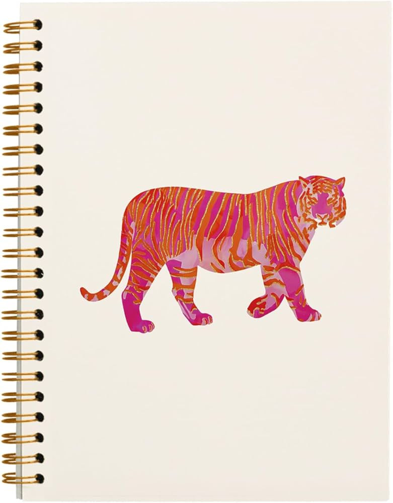 OXW Preppy Pink Tiger Notebook Journal, Trendy Aesthetic Notebook for Teen Girl Note Taking Work,... | Amazon (US)