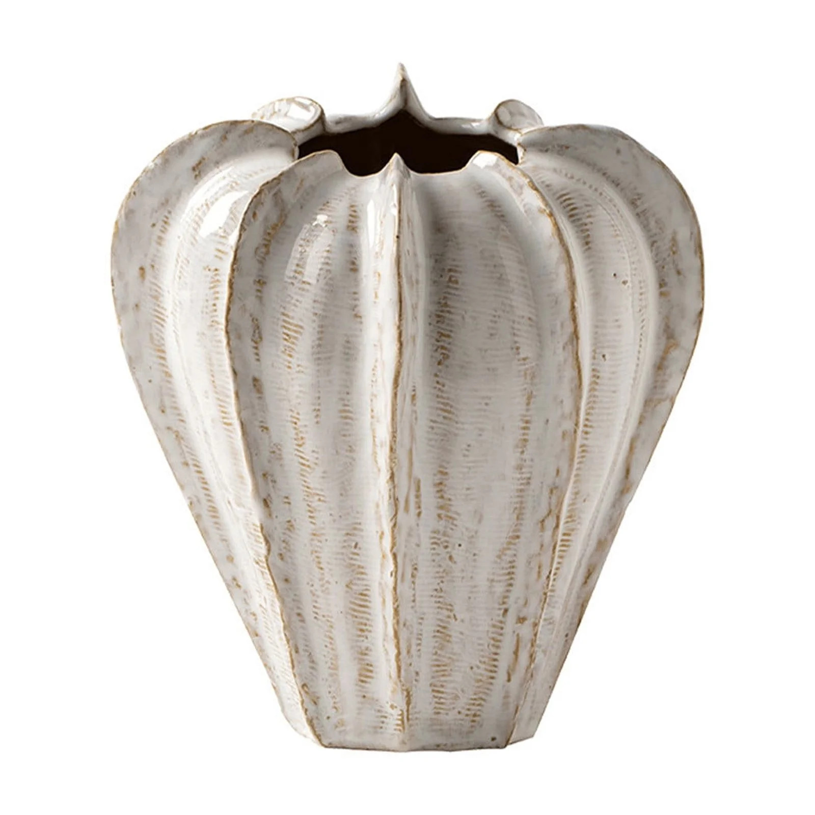 B Ceramic Vase Home Decorative Art Ornament Tall Pumpkin Shape For Dried Flowers Display Modern F... | Walmart (US)