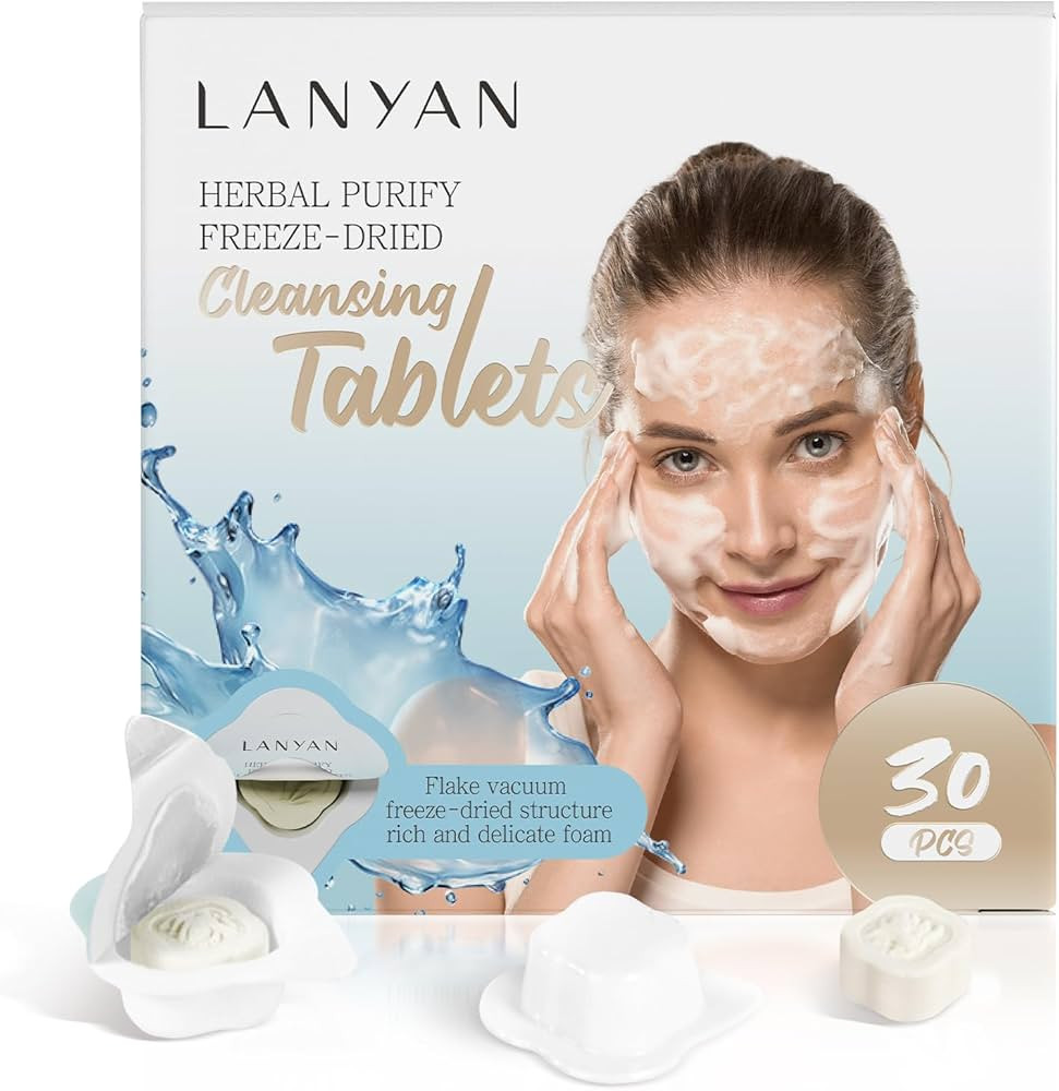 Cleansing Melts, Mini Face Cleanser, Water-Activated Face Wash, Travel Size Face Wash, Travel Ess... | Amazon (US)