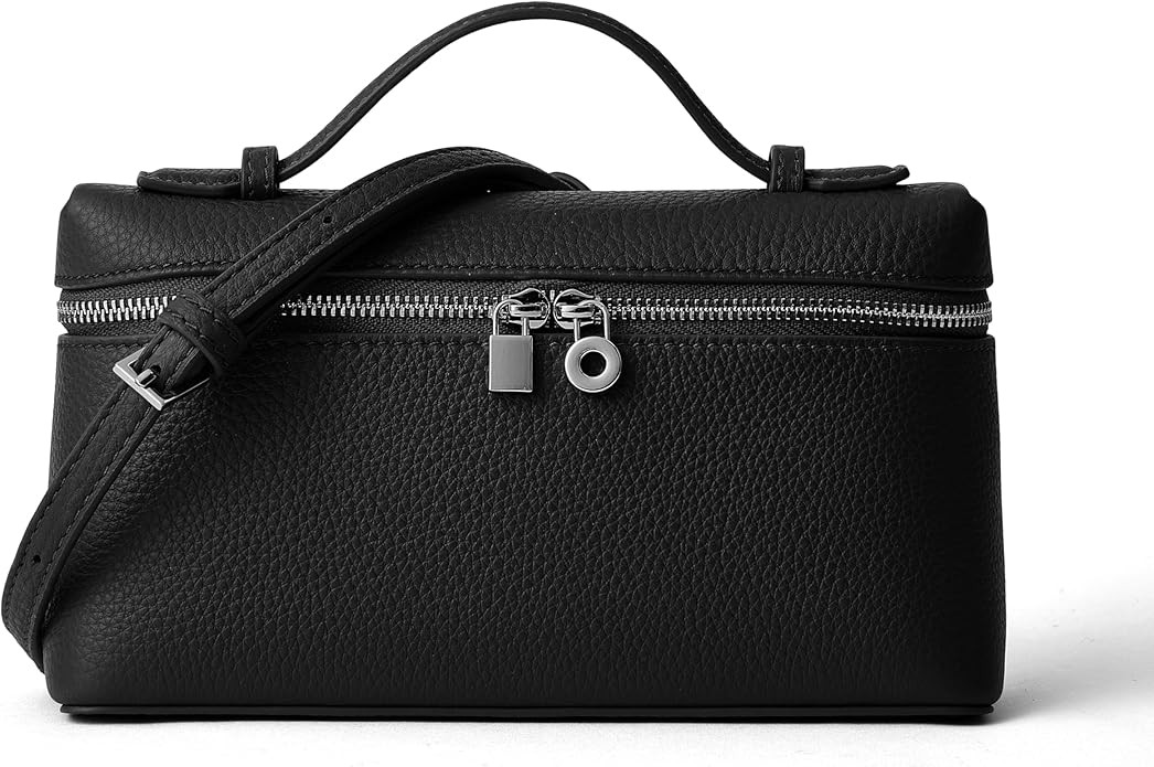 DORIS&JACKY Small Leather Crossbody Bag for Women Designer Mini Top Handle Clutch Phone Bag with ... | Amazon (US)