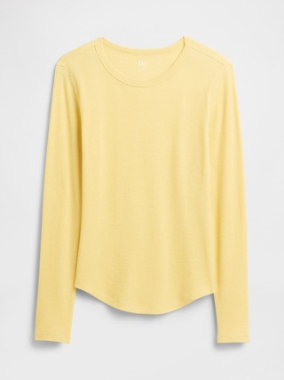 Waffle-Knit Crewneck T-Shirt | Gap Factory