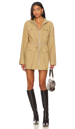 x Marianna Selina Cargo Mini Dress in Camel Brown | Revolve Clothing (Global)