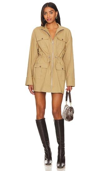 x Marianna Selina Cargo Mini Dress in Camel Brown | Revolve Clothing (Global)