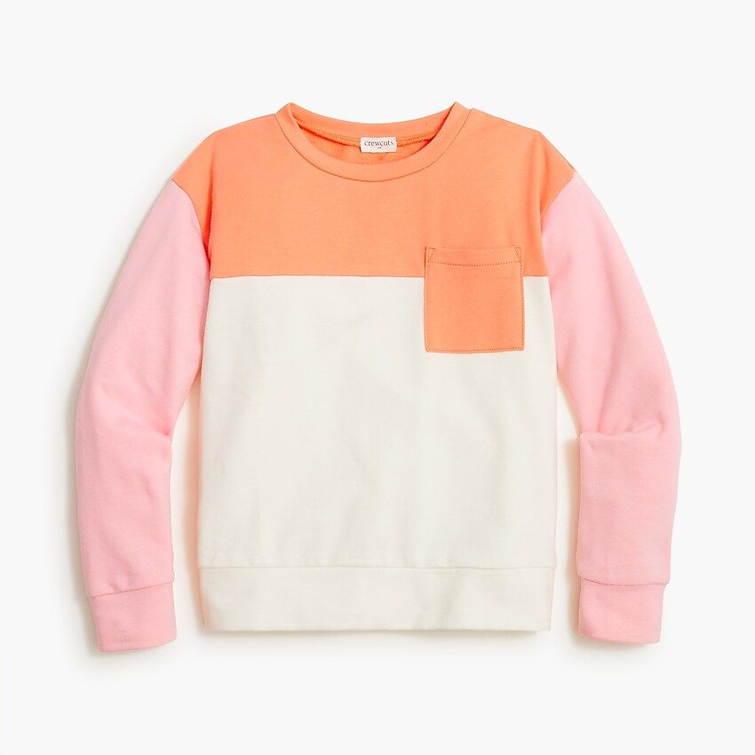 Girls' colorblock sweatshirt | J.Crew Factory
