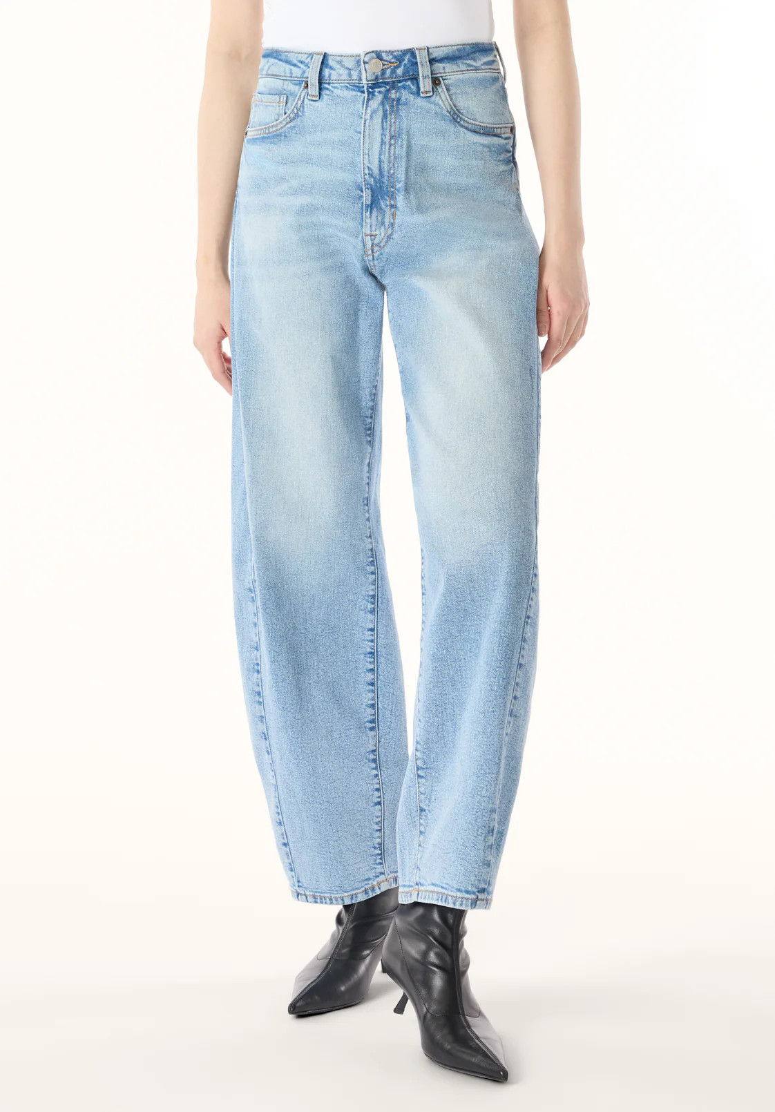 High Rise Barrel Barbara Women's Jeans, Vintage Blue - BL16072 | Buffalo David Bitton