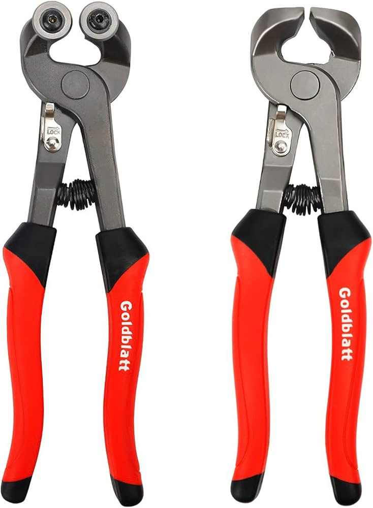 Goldblatt 2 Piece Glass Tile Nippers Set - Heavy Duty Wheeled Glass Mosaic Nipper & Hd Ceramic Ti... | Amazon (US)